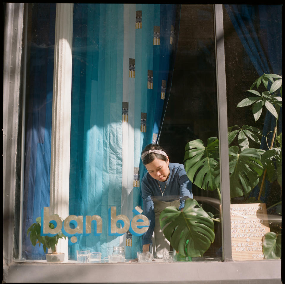 Doris Ho-Kane in her new Ban Be bakery in Brooklyn.