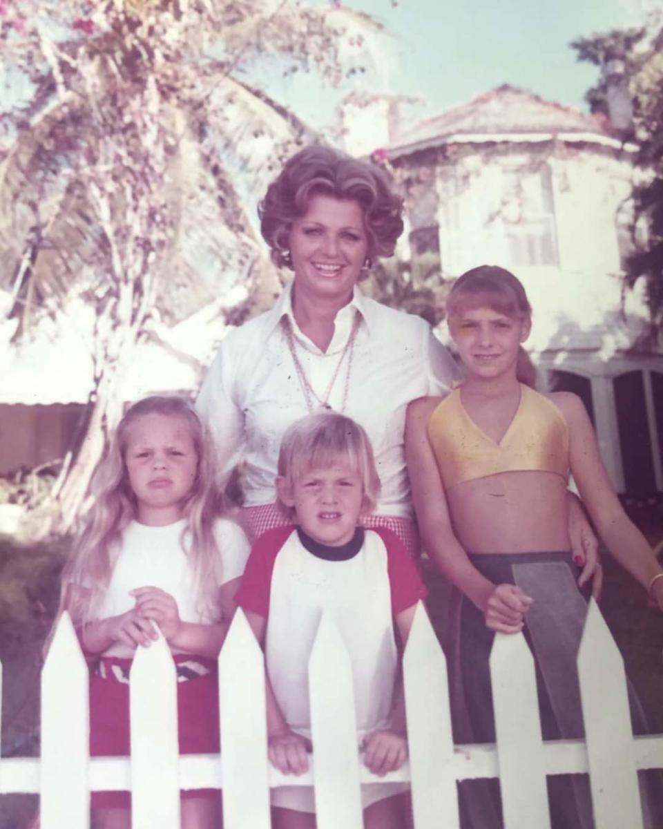 Erika Mattfeld Kirk with her children Claudia, Erik and Adriana.