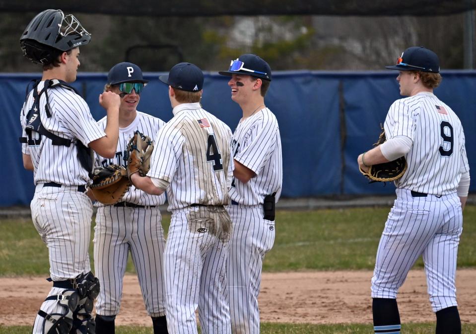 The Petoskey baseball team added two more wins to the week to make it eight straight overall when they welcomed in Ogemaw Heights and earned victories of 9-4 and 8-2 Thursday.