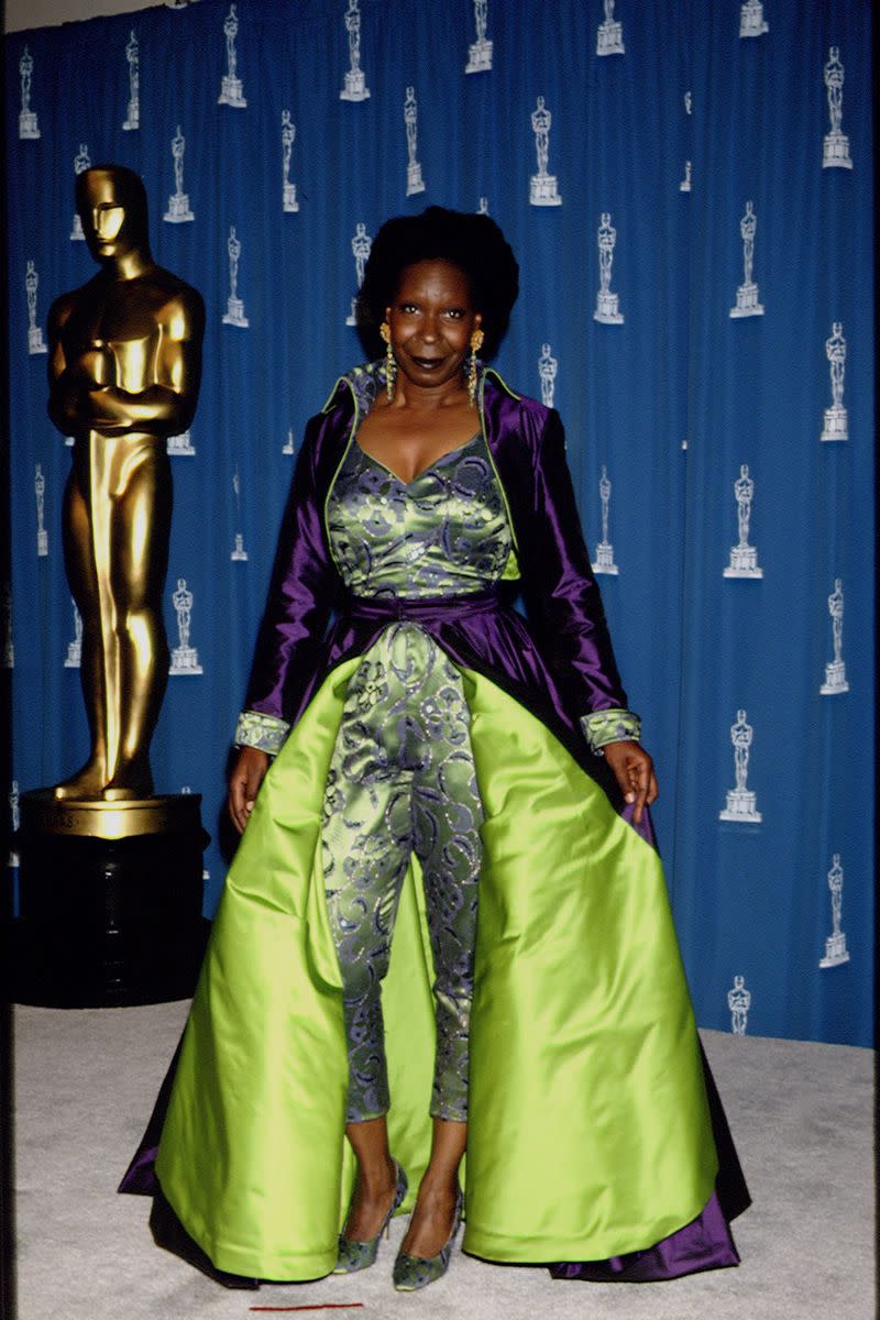 <p> I saw this dress and immediately thought "Count Dracula." Sorry, Whoopi. </p>