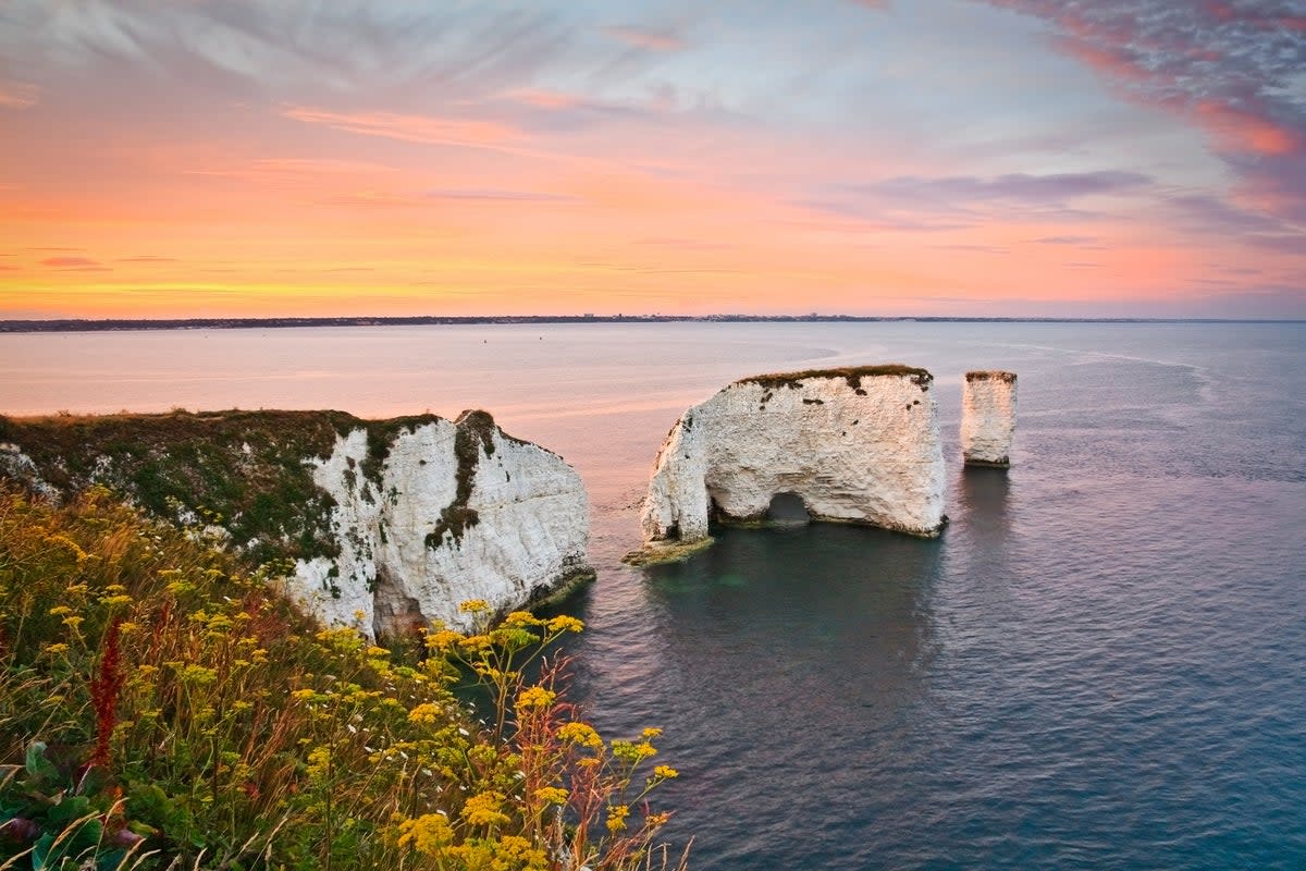 Old Harry Rocks in east Dorset (Getty Images/iStockphoto)