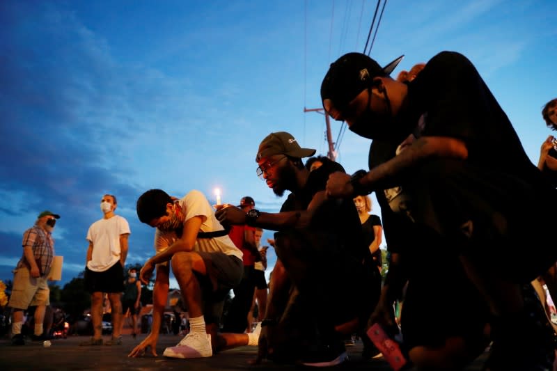 Protests in Minneapolis after the death of George Floyd