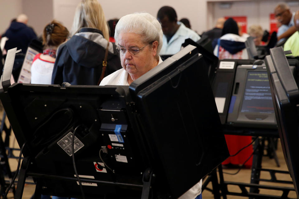 Voter in Columbus, Ohio