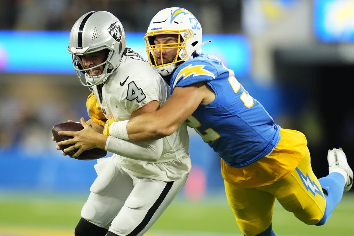 Joey Bosa discusses Derek Carr comments ahead of Chargers-Raiders, Raiders  News