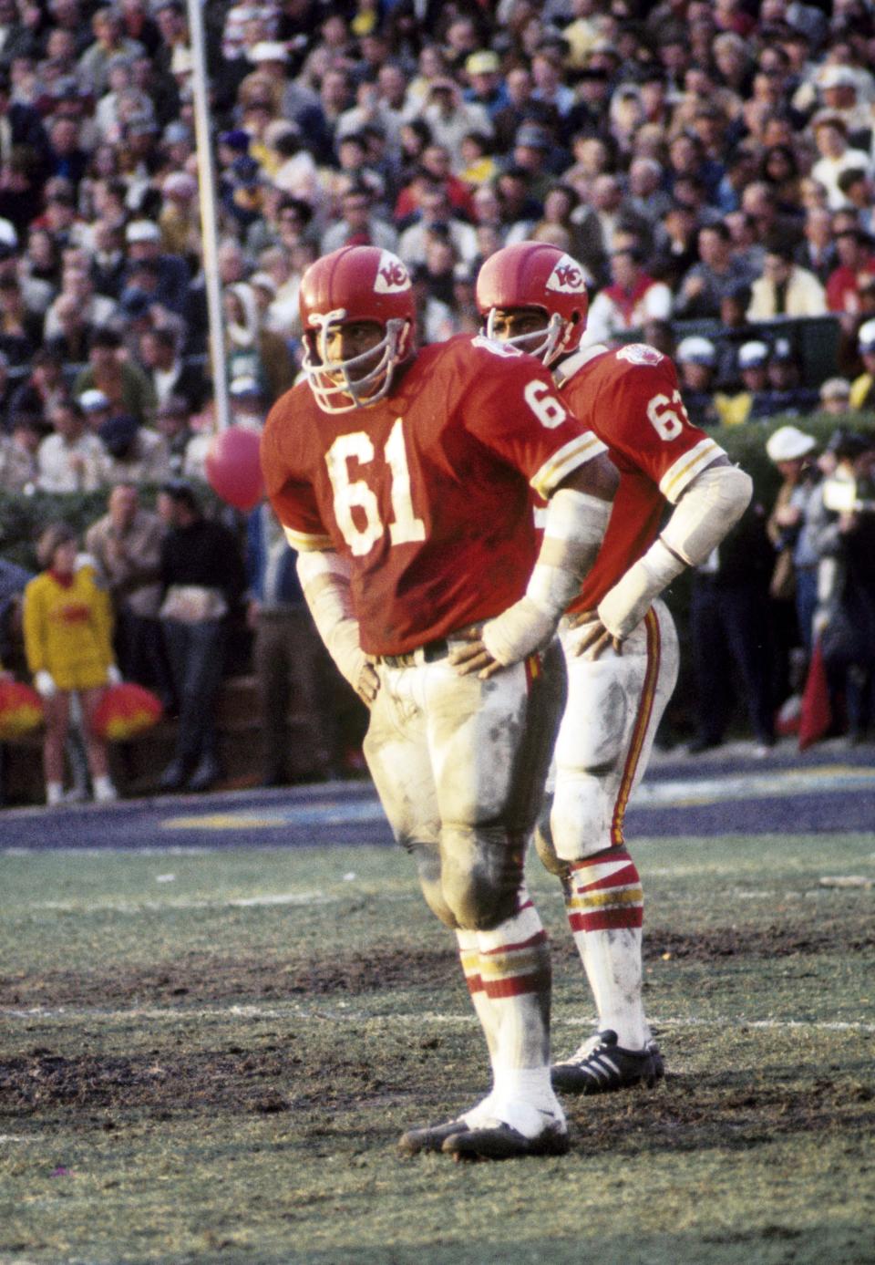 Kansas City Chiefs defensive tackle Curley Culp (61) takes part in Super IV against the Minnesota Vikings.