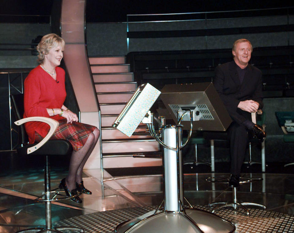 Who Wants to Be A Millionaire winner Judith Keppel (left) with host Chris Tarrant at a photo call at Elstree studios in London. She has become the first contestant to scoop the  1million jackpot on the hit quiz show Who Wants To Be A Millionaire?  *... Viewers have already seen Mrs Keppel - who is a relative of Camilla Parker Bowles, the partner of the Prince of Wales - win  16,000. But later, a show insider confirmed, the garden designer, who used up her Ask The Audience lifeline when she was stumped by the question asking her in which country was Prime Minister Tony Blair born, will go all the way to  1 million.   (Photo by Peter Jordan - PA Images/PA Images via Getty Images)