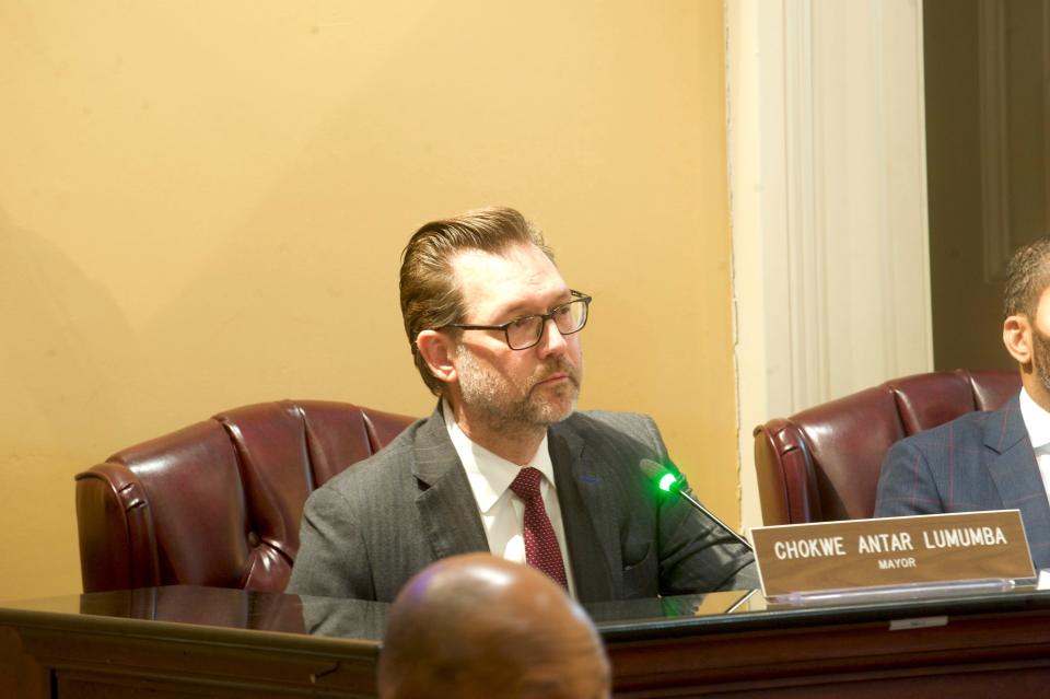 Drew Martin, seen here in this Feb. 13 file photo, has been in the position of city attorney for only five months. He will be facing a vote of no confidence during the Jackson City Council's July 30 meeting, which was placed on the agenda by Ward 3 Councilman Kenneth Stokes.