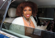 <p>Jennifer Hudson heads to rehearsals at the Apollo Theatre in N.Y.C. on Aug. 18.</p>