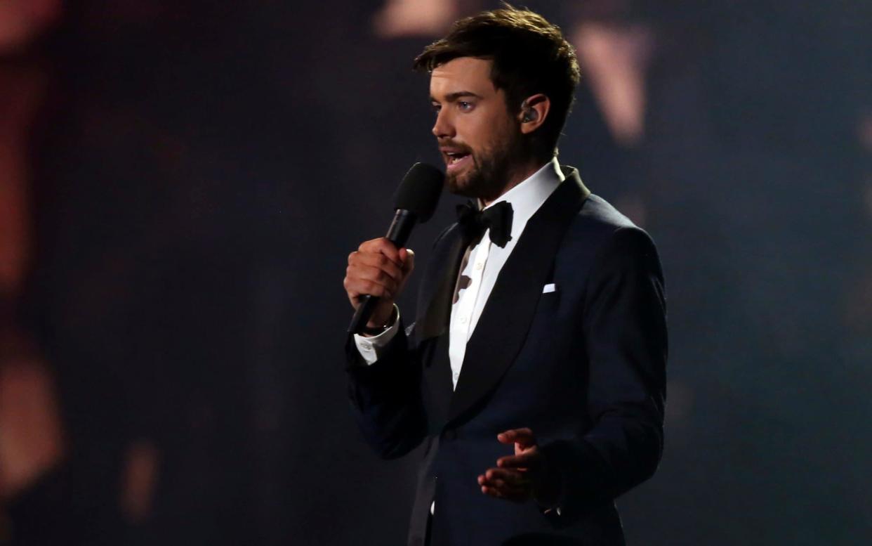 Presenter Jack Whitehall onstage at the Brit Awards in London - Invision