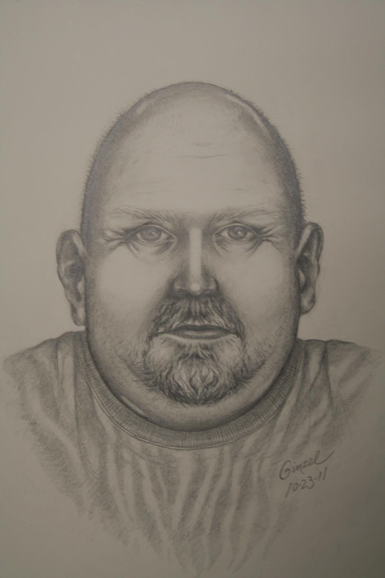 A sketch of an unidentified man found in the Beaver Creek area on Aug. 30, 2011.