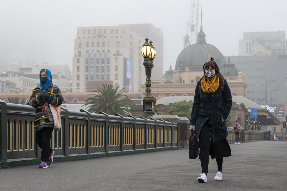 Masks or face coverings will be compulsory from Thursday in Melbourne. Source: AAP