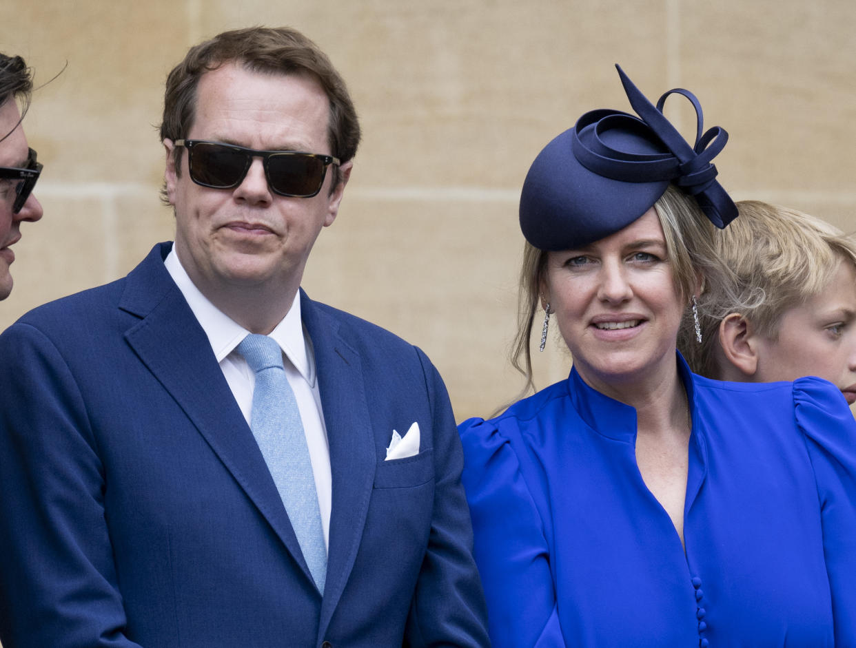 Laura Lopes y Tom Parker Bowles el pasado mes de junio en la ceremonia en la que Camilla ingresó en la Orden de la Jarretera en Windsor. (Photo by UK Press Pool/UK Press via Getty Images)