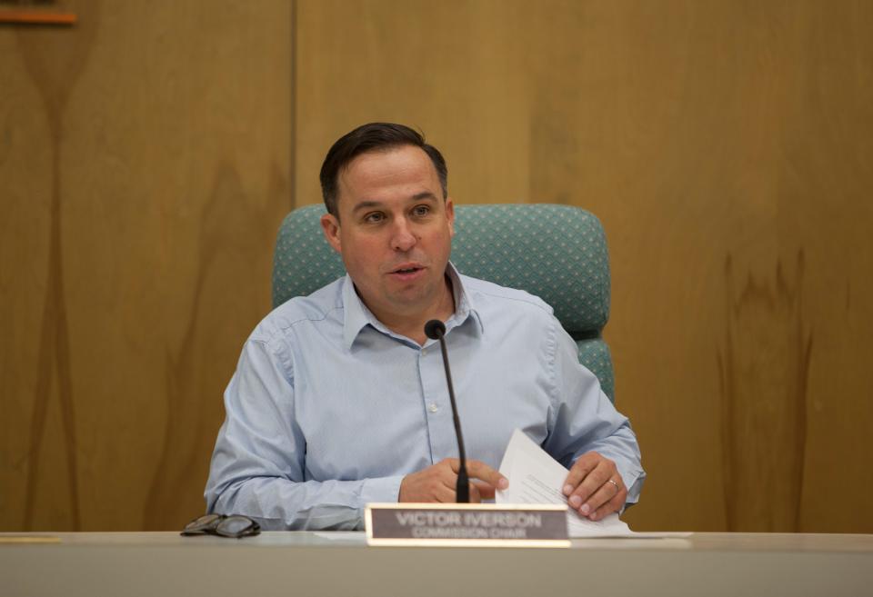 Washington County Commissioner Victor Iverson speaks during a commission meeting in this Spectrum file photo. Iverson led his reelection race after preliminary results for the 2022 midterm election were released late Tuesday and appeared poised to win his third term in office.