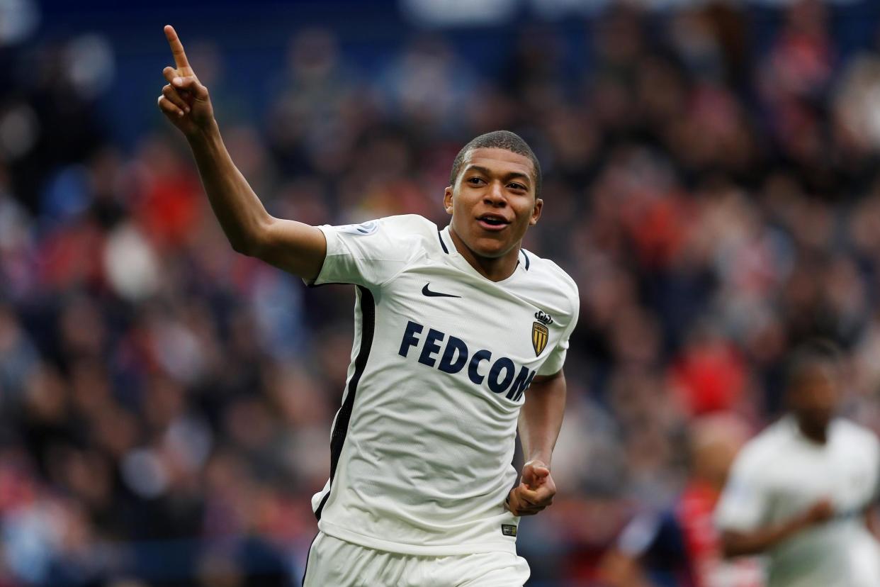 'Oh la la!': Thierry Henry has been impressed with Kylian Mbappe (pictured): AFP/Getty Images