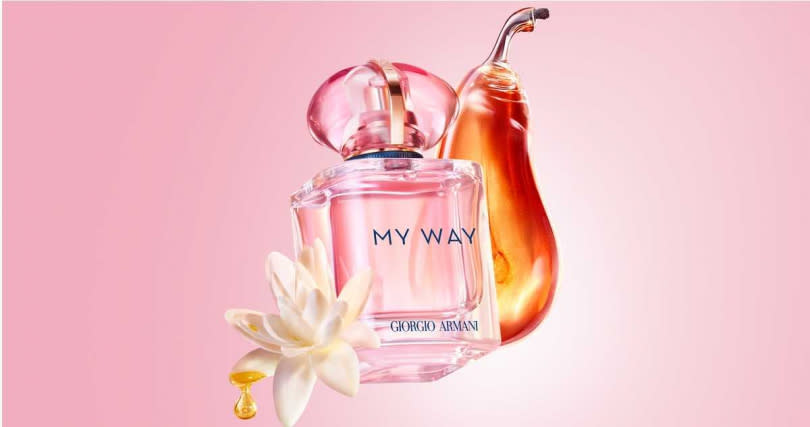 亞曼尼MY WAY香精 粉漾版#清甜果香調50ml/4,500元（圖／品牌提供）