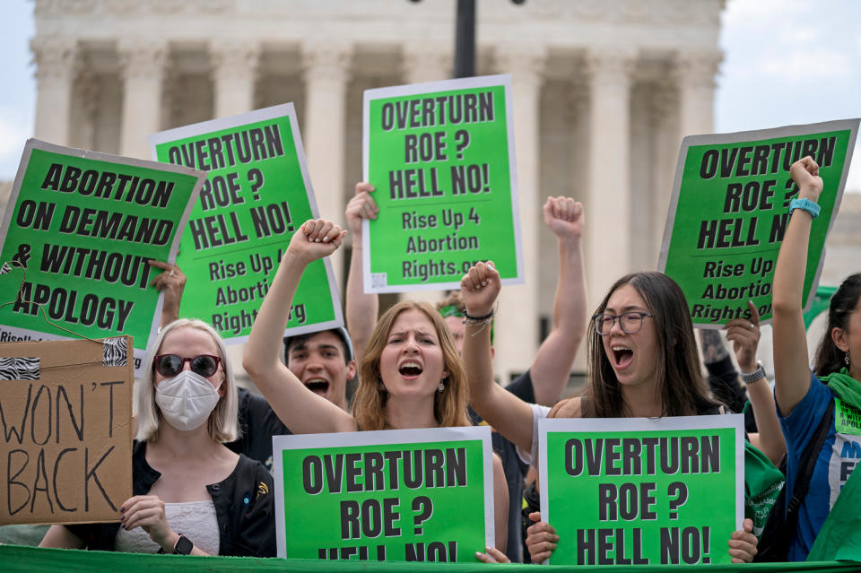 As the Supreme Court Overturns Roe v. Wade , Protests Erupt Around the Country: See the Photos