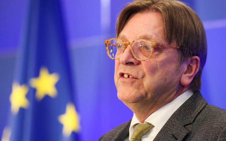 Guy Verhofstadt has raised objections to the status of EU citizens after Britain leaves the EU