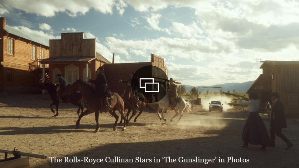 The Rolls-Royce Cullinan in a scene from “The Gunslinger.”