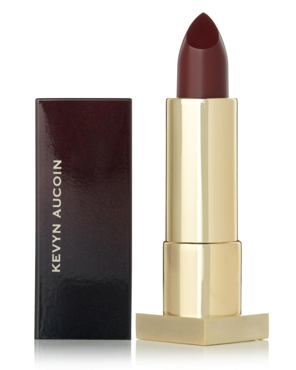 <p>The chic way to work Halloween make-up? Go for a blood red lipstick.</p><p><a rel="nofollow noopener" href="https://www.net-a-porter.com/gb/en/product/350266/Kevyn_Aucoin/the-expert-lip-color-bloodroses" target="_blank" data-ylk="slk:Kevyn Aucoin - £28;elm:context_link;itc:0;sec:content-canvas" class="link ">Kevyn Aucoin - £28</a></p>