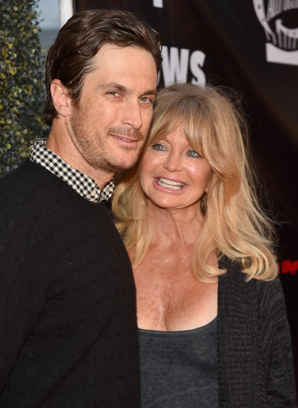 Goldie Hawn has teased something could potentially be in the pipeline with son Oliver Hudson (Getty Images)