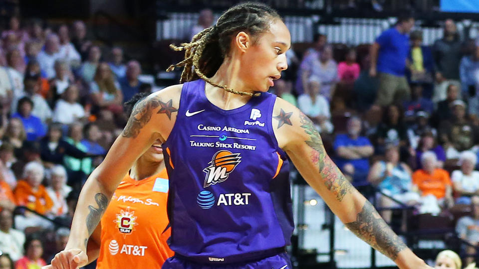 Brittney Griner in action for the Suns. (Photo by M. Anthony Nesmith/Icon Sportswire via Getty Images)