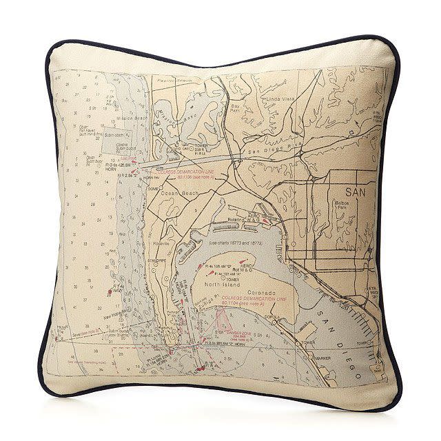 Custom Map Pillow