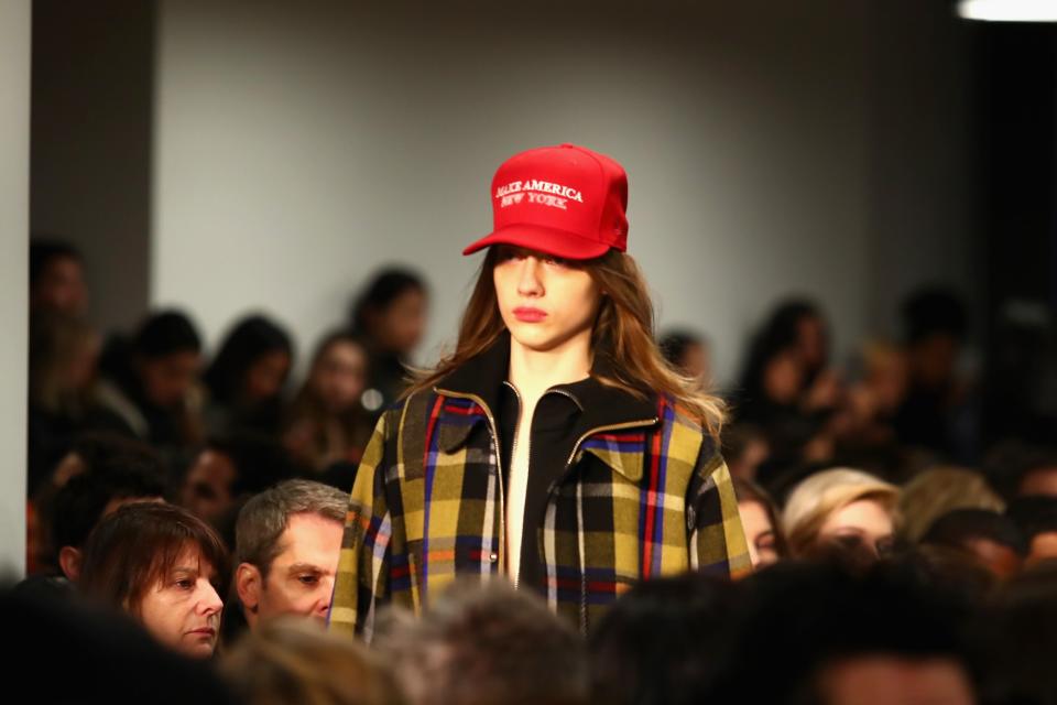 <p>Riffing off President Trump’s “Make America Great Again” hats, Public School wants to “Make America New York.” (Photo: Getty Images) </p>