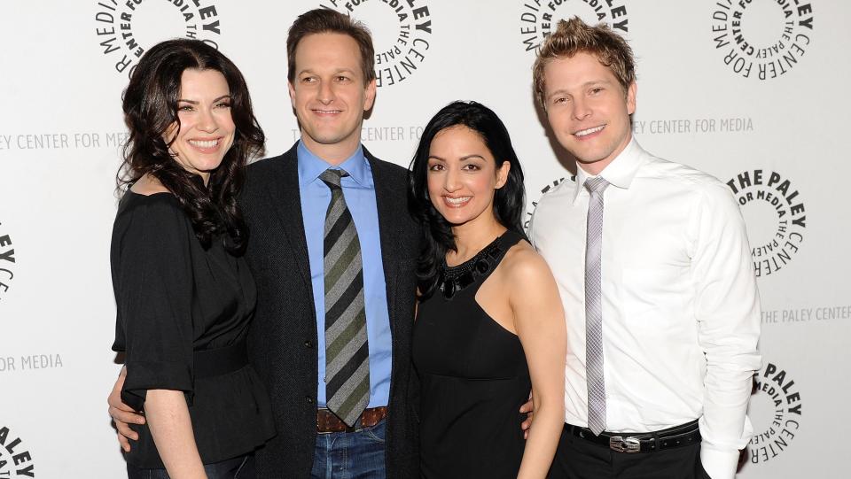 Julianna Margulies, Josh Charles, Archie Panjabi and Matt Czuchry, 2010, The Good Wife cast