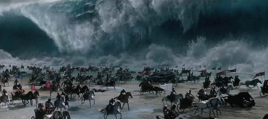 VFX scene from Exodus: Gods and Kings