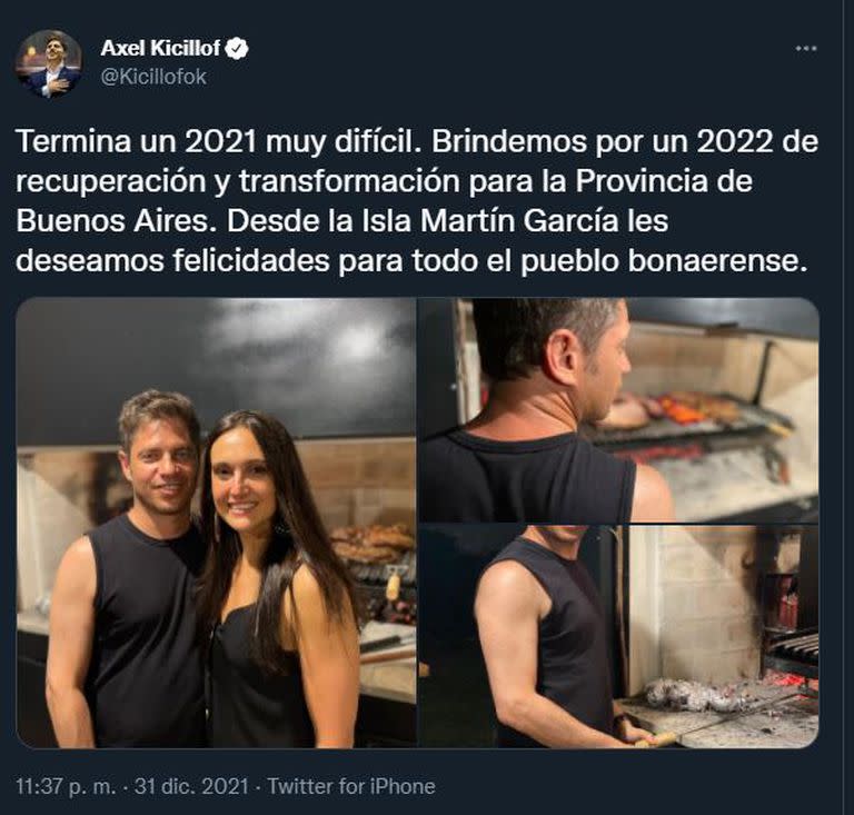 El mensaje de Kicillof por Año Nuevo.