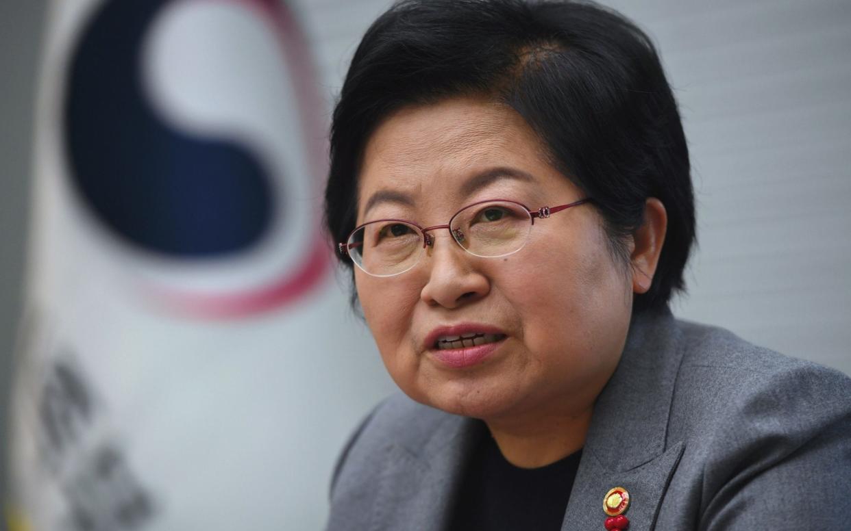 Chung Hyun-back was applauded by feminists but ridiculed by a former judge - AFP