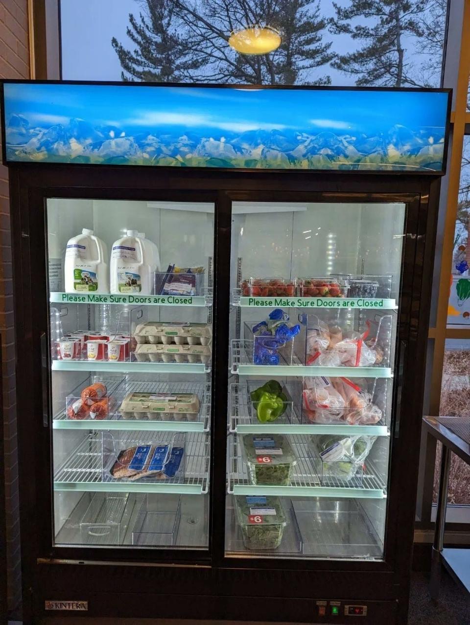 The community refrigerator at Franklin Avenue Library opened on Dec. 5.