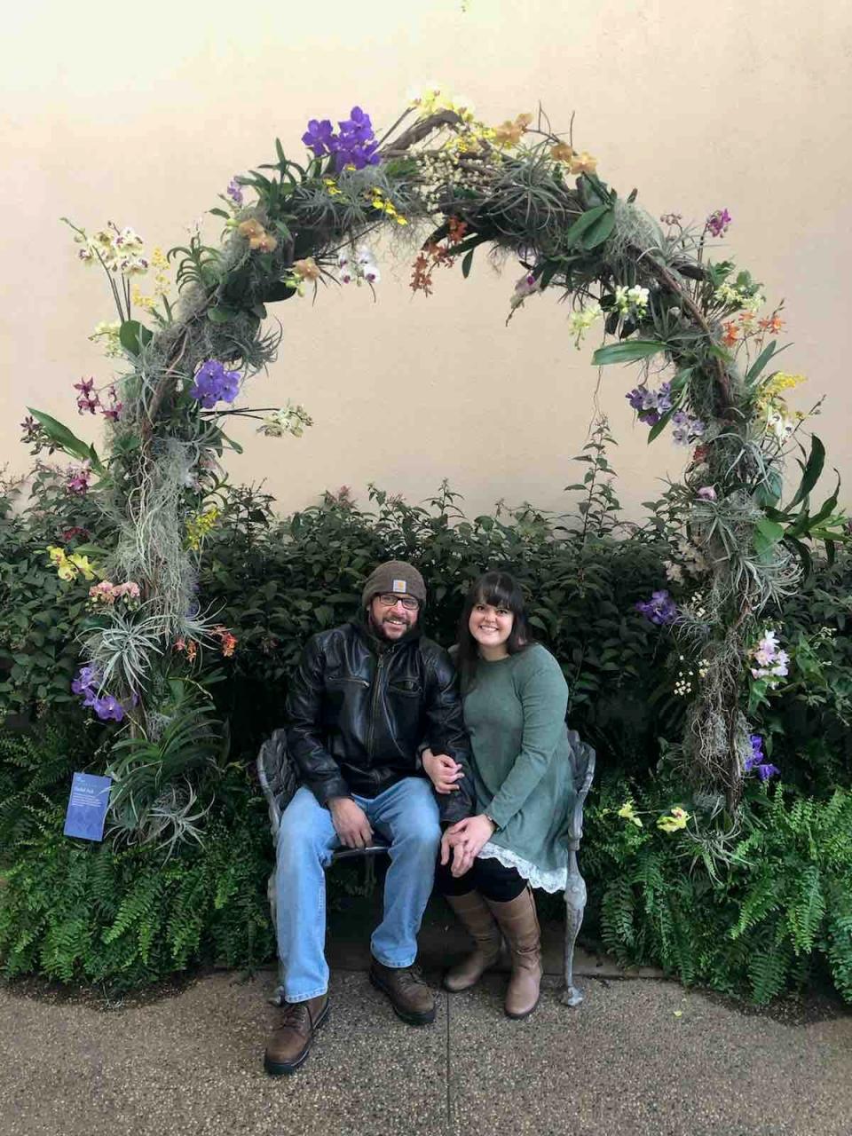 Gus and Rachel Jimenez got married at Wilmington Hospital on Sunday. Gus is currently undergoing treatment for a rare form of cancer.