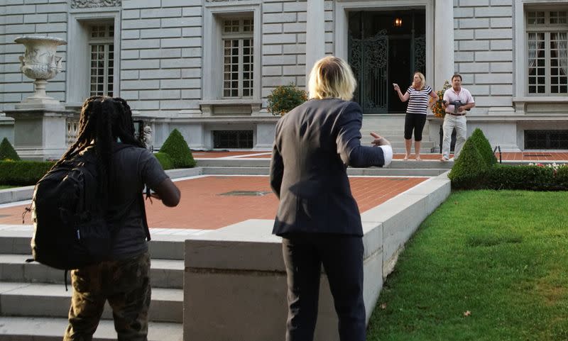 Protest against Mayor Lyda Krewson, in St. Louis, Missouri