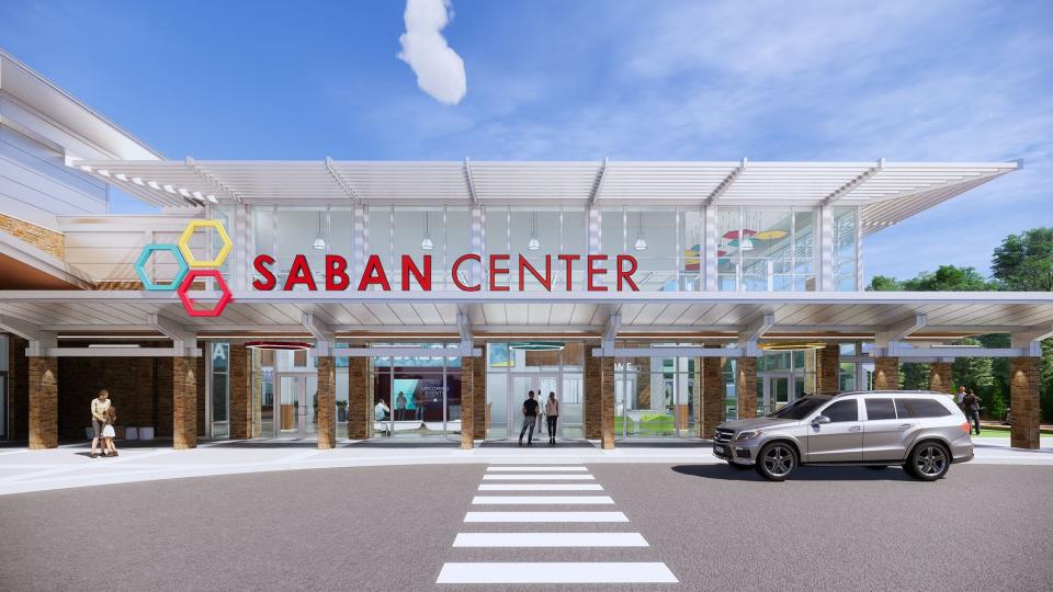 The Saban Center, shown in this rendering, will serve as an interactive learning hub for children focused on the fields of science, technology, engineering, the arts and mathematics on the corner of Jack Warner Parkway and Nick's Kids Avenue in downtown Tuscaloosa.