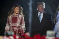 <p>Donald et Melania Trump à Washington, le 5 décembre 2019.</p>