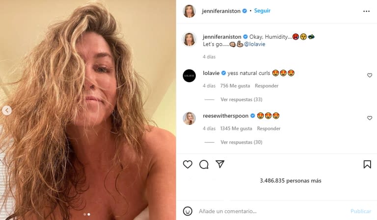 El cómico posteo de Jennifer Aniston