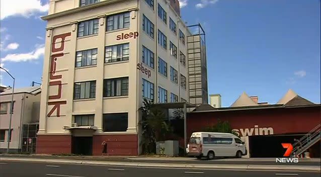 The Bunk hostel is one of the locations of his alleged crimes. Photo: 7 News