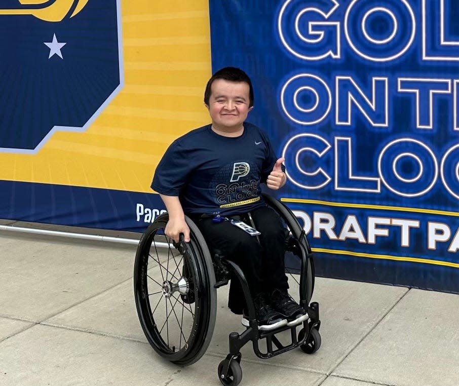 Alec Cabacungan, national spokesperson for Shriners Hospitals for Children, spent the summer as a Pacers intern.