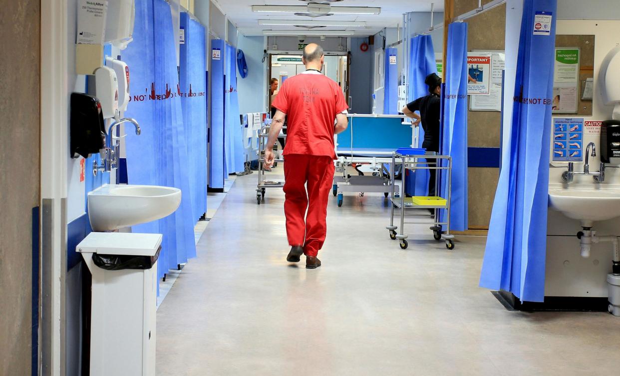 Overnight bed occupancy rates in NHS hospitals between January and March were the worst ever recorded: PA