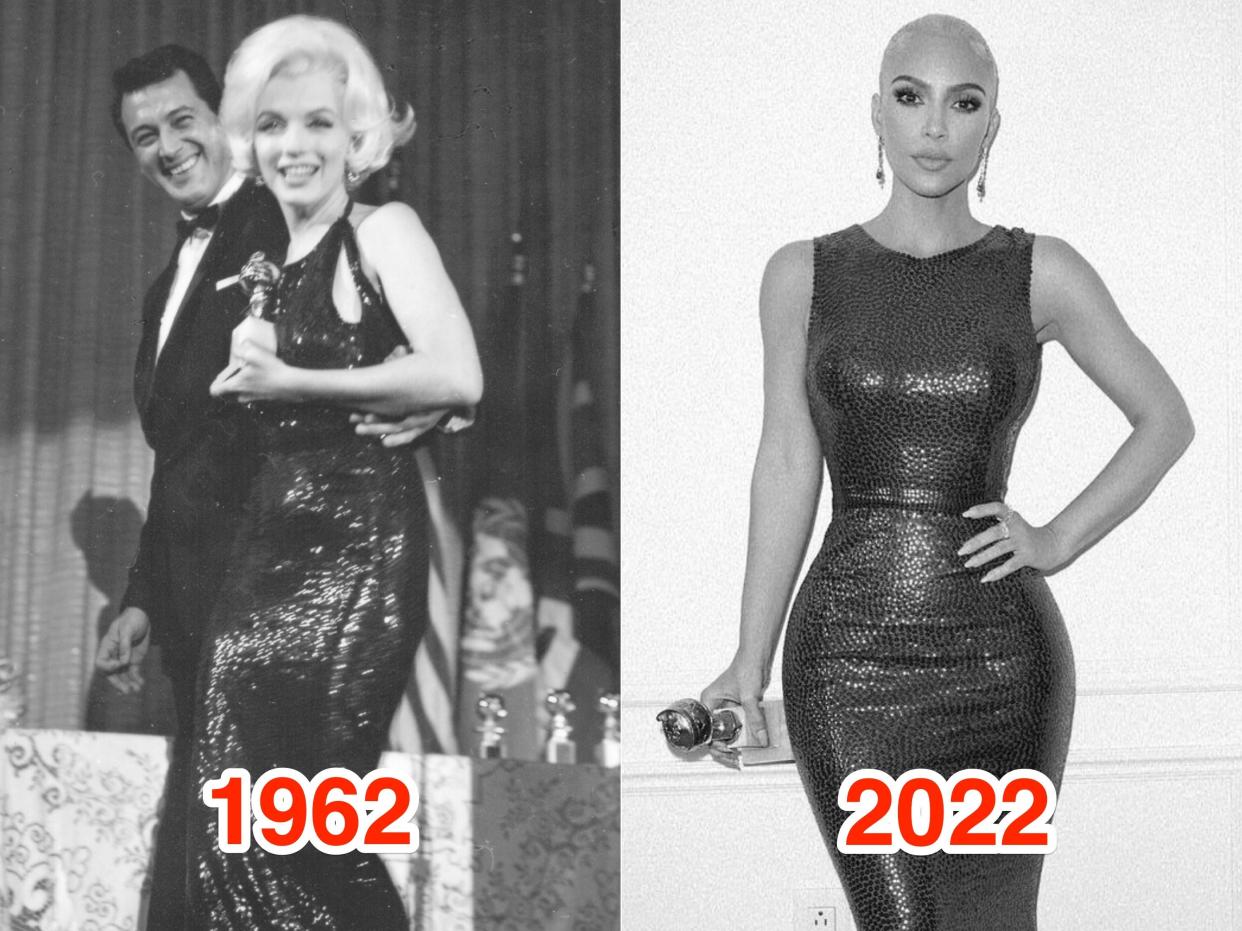 Kim Kardashian shared on Instagram that she wore a second look that belonged to Marilyn Monroe at the 2022 Met Gala.