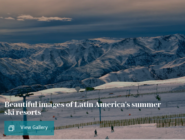 Bbeautiful images of Latin America's summer ski resorts