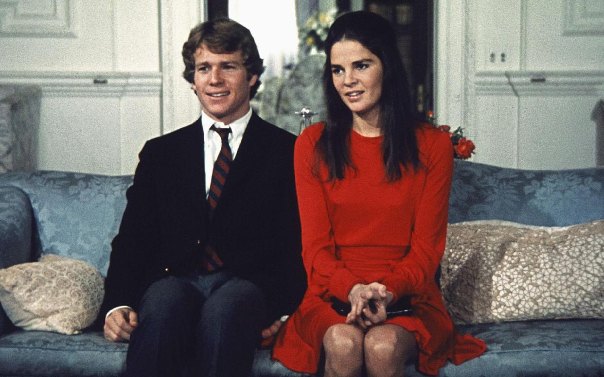 Ryan O'Neal and Ali McGraw in Love Story (1970)
