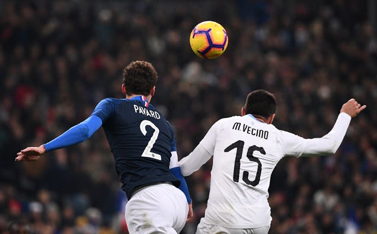 <p>C’est reparti au Stade de France entre la France et l’Uruguay ! Pour rappel, les deux équipes sont dos à dos, 0-0 ! (crédit AFP) </p>