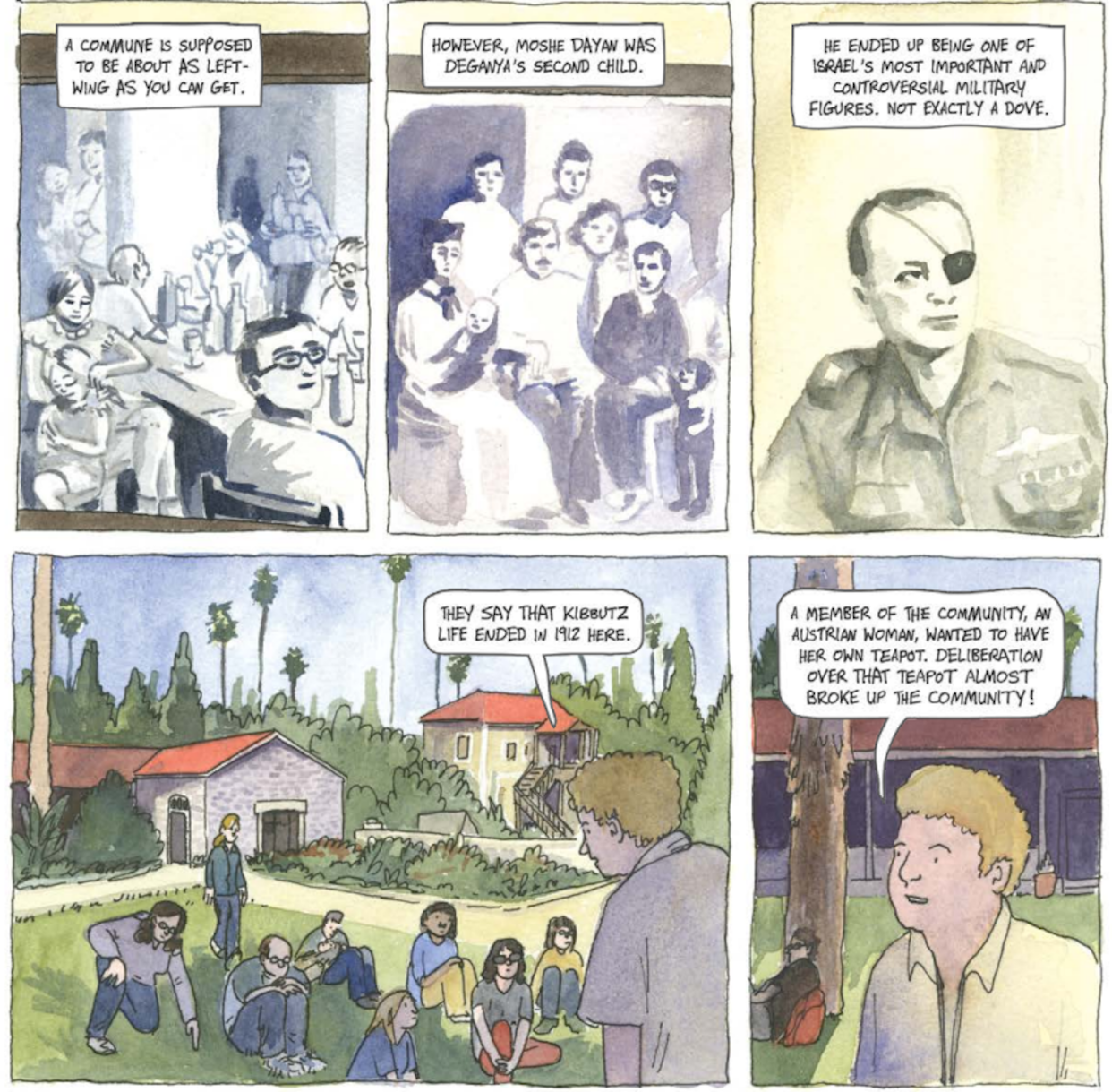 Excerpt from the comic book 'How to Understand Israel in 60 Days or Less', by Sarah Glidden. <a href="https://drawnandquarterly.com/books/how-understand-israel-60-days-or-less/" rel="nofollow noopener" target="_blank" data-ylk="slk:Drawn & Quarterly;elm:context_link;itc:0;sec:content-canvas" class="link ">Drawn & Quarterly</a>