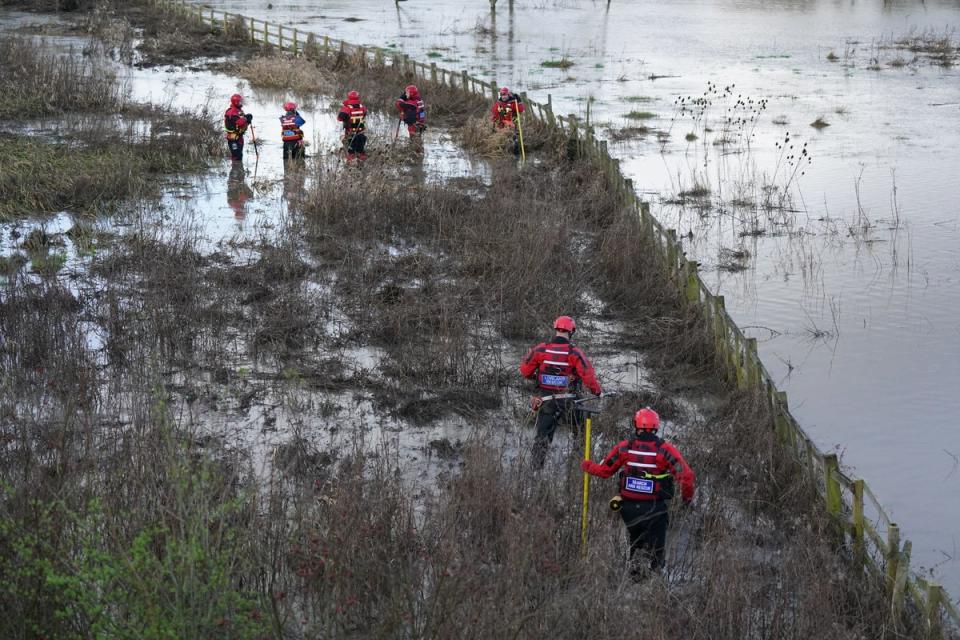 The hunt for Xielo continues on the banks of the River Soar (PA)