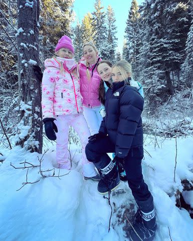 <p>Jennie Garth Instagram</p> Jennie Garth and her kids — Luca, Lola and Fiona — out on a hike.