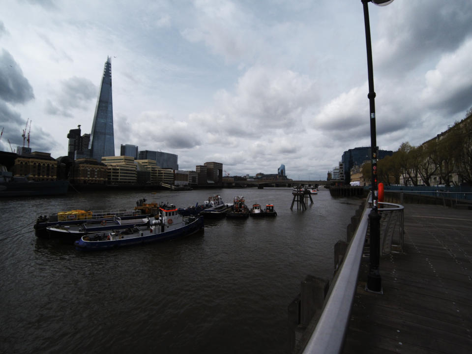 River Thames in London with the Shard in the background