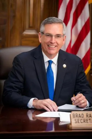 Republican Brad Raffensperger is Georgia's secretary of state who's also a former member of the state House of Representatives.