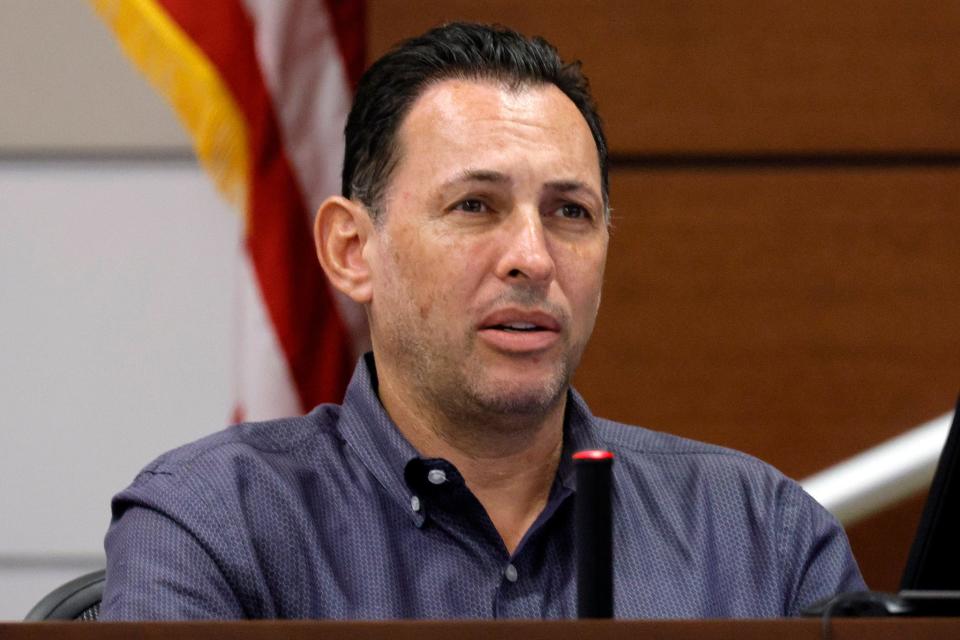 Paul Gold, who lived next door to Marjory Stoneman Douglas High School shooter Nikolas Cruz from 2008-2011, testifies during the penalty phase of the trial of Marjory Stoneman Douglas High School shooter Nikolas Cruz at the Broward County Courthouse in Fort Lauderdale on Wednesday, August 31, 2022. Cruz previously plead guilty to all 17 counts of premeditated murder and 17 counts of attempted murder in the 2018 shootings.